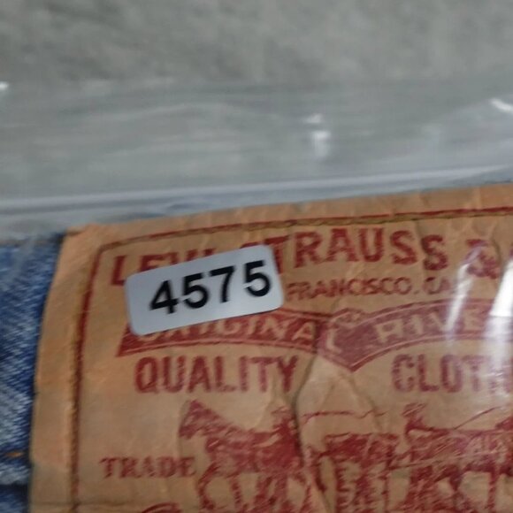 Vintage Levi's 505 Regular Fit Pants Men's 34X32 Blue Denim Straight Workwear - Picture 13 of 13